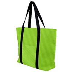 Chartreuse Green - Zip Up Canvas Bag