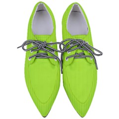 Chartreuse Green - Pointed Oxford Shoes by FashionLane