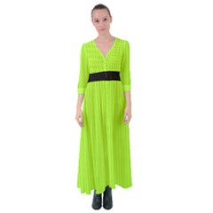 Chartreuse Green - Button Up Maxi Dress by FashionLane