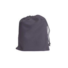 Dark Smoke Grey - Drawstring Pouch (medium) by FashionLane