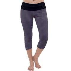 Dark Smoke Grey - Capri Yoga Leggings by FashionLane