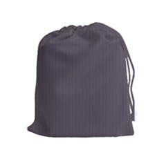 Dark Smoke Grey - Drawstring Pouch (xl) by FashionLane