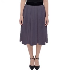 Dark Smoke Grey - Classic Midi Skirt by FashionLane