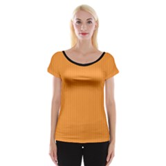 Deep Saffron - Cap Sleeve Top