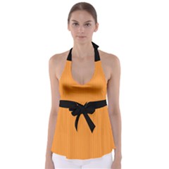 Deep Saffron - Babydoll Tankini Top by FashionLane