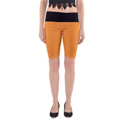 Deep Saffron - Yoga Cropped Leggings