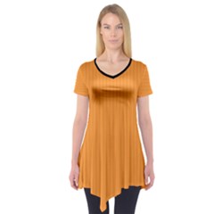 Deep Saffron - Short Sleeve Tunic 