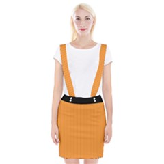 Deep Saffron - Braces Suspender Skirt