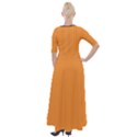 Deep Saffron - Half Sleeves Maxi Dress View2