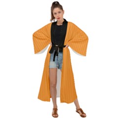 Deep Saffron - Maxi Kimono