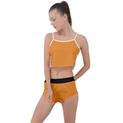 Deep Saffron - Summer Cropped Co-Ord Set