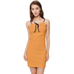 Deep Saffron - Summer Tie Front Dress