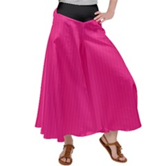 Deep Hot Pink - Satin Palazzo Pants by FashionLane