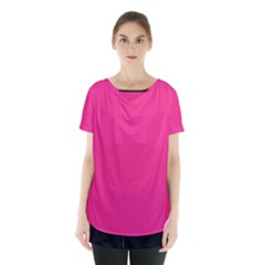 Deep Hot Pink - Skirt Hem Sports Top by FashionLane