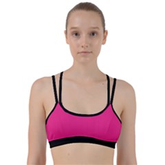 Deep Hot Pink - Line Them Up Sports Bra by FashionLane