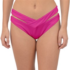 Deep Hot Pink - Double Strap Halter Bikini Bottom