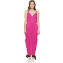 Deep Hot Pink - Sleeveless Tie Ankle Jumpsuit View1