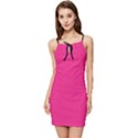 Deep Hot Pink - Summer Tie Front Dress View1