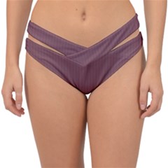 Dull Purple - Double Strap Halter Bikini Bottom