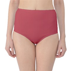 English Vermillion - Classic High-waist Bikini Bottoms by FashionLane