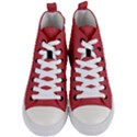 English Vermillion - Women s Mid-Top Canvas Sneakers View1