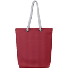 English Vermillion - Full Print Rope Handle Tote (small) by FashionLane