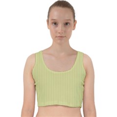 Faded Jade - Velvet Racer Back Crop Top by FashionLane