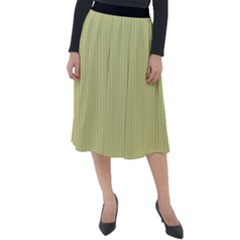 Faded Jade - Classic Velour Midi Skirt  by FashionLane