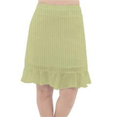 Faded Jade - Fishtail Chiffon Skirt by FashionLane