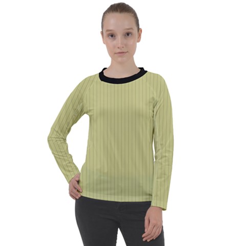 Faded Jade - Women s Long Sleeve Raglan Tee by FashionLane