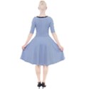 Beau Blue - Quarter Sleeve A-Line Dress View2