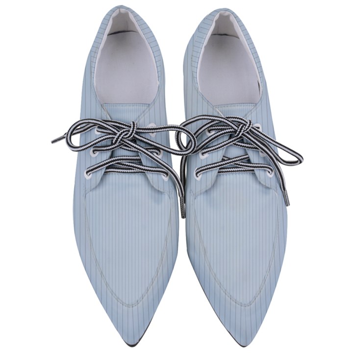 Beau Blue - Pointed Oxford Shoes