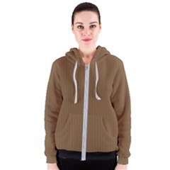 Coyote Brown - Women s Zipper Hoodie by FashionLane