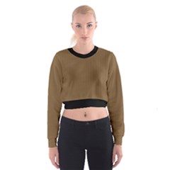 Coyote Brown - Cropped Sweatshirt by FashionLane