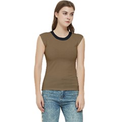 Coyote Brown - Women s Raglan Cap Sleeve Tee by FashionLane