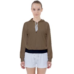 Coyote Brown - Women s Tie Up Sweat by FashionLane