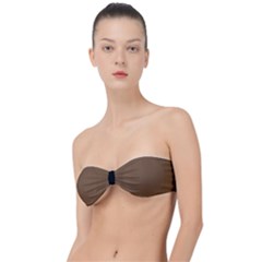 Coyote Brown - Classic Bandeau Bikini Top  by FashionLane