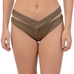 Coyote Brown - Double Strap Halter Bikini Bottom