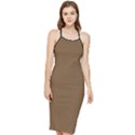 Coyote Brown - Bodycon Cross Back Summer Dress View1