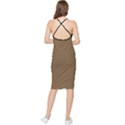 Coyote Brown - Bodycon Cross Back Summer Dress View2