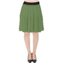 Crocodile Green - Velvet High Waist Skirt View1