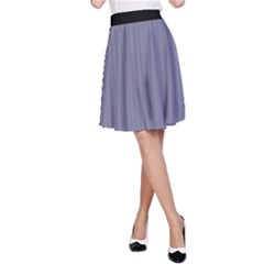 Flint Grey - A-line Skirt by FashionLane