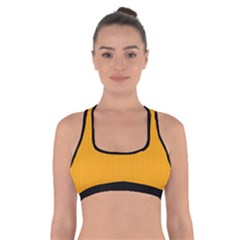 Fire Orange - Cross Back Sports Bra by FashionLane