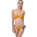 Fire Orange - Twist Bandeau Bikini Set View1