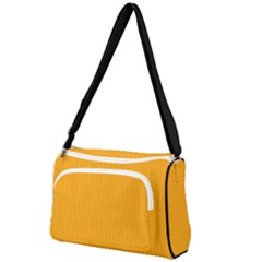 Fire Orange - Front Pocket Crossbody Bag by FashionLane