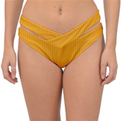 Fire Orange - Double Strap Halter Bikini Bottom