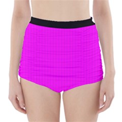 Fuchsia Pink - High-waisted Bikini Bottoms by FashionLane