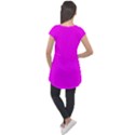 Fuchsia Pink - Cap Sleeve High Low Top View2