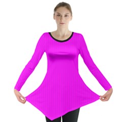 Fuchsia Pink - Long Sleeve Tunic  by FashionLane