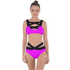 Fuchsia Pink - Bandaged Up Bikini Set  by FashionLane